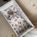 Set lenjerie Patut BebeCopii 6 piese Teddy gri (8)